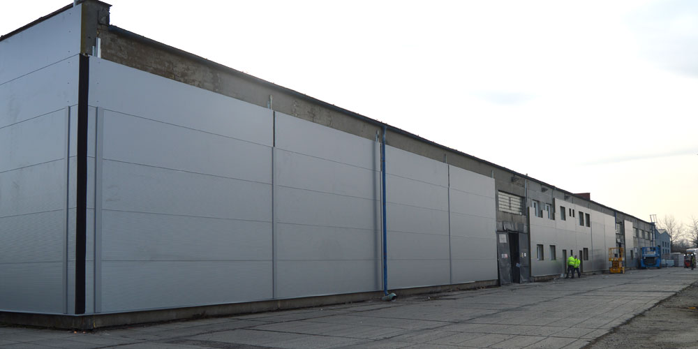 Start of cladding work on the materials store at the Velvary plant | Filson